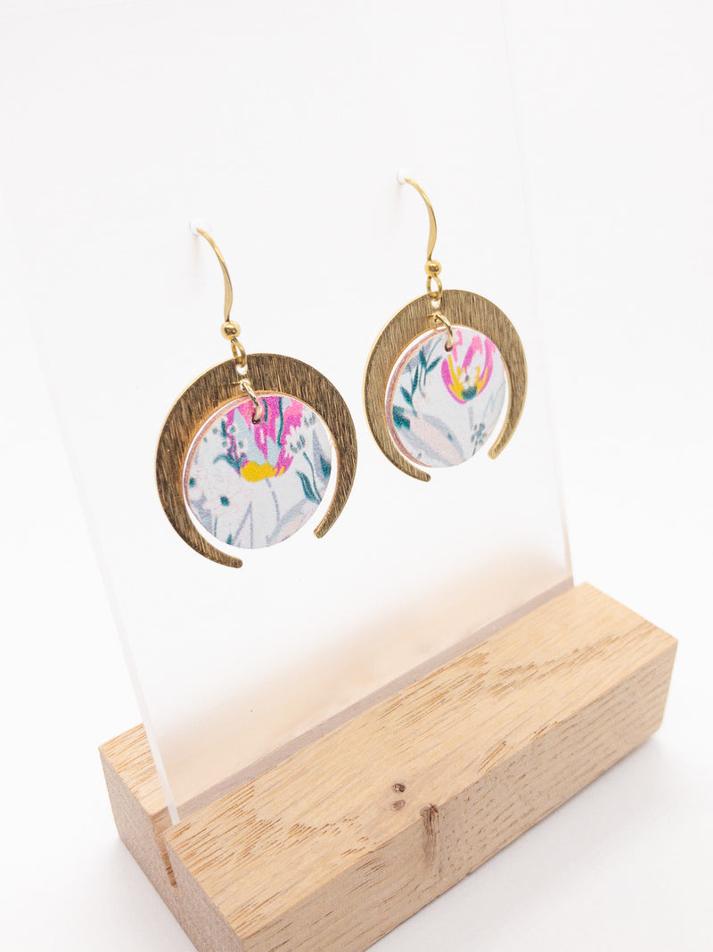 SMALL CIRCLE CORK EARRINGS | FOREVER IN PARADISE