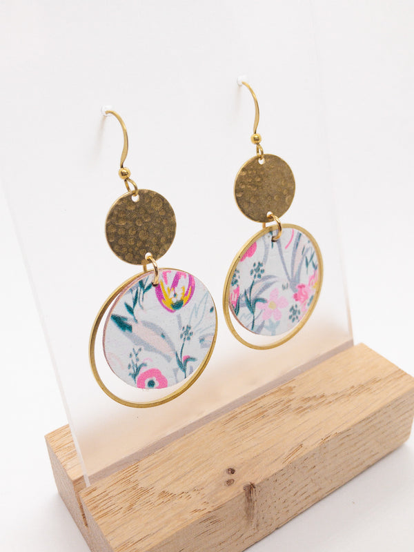 LARGE CIRCLE CORK EARRINGS | FOREVER IN PARADISE