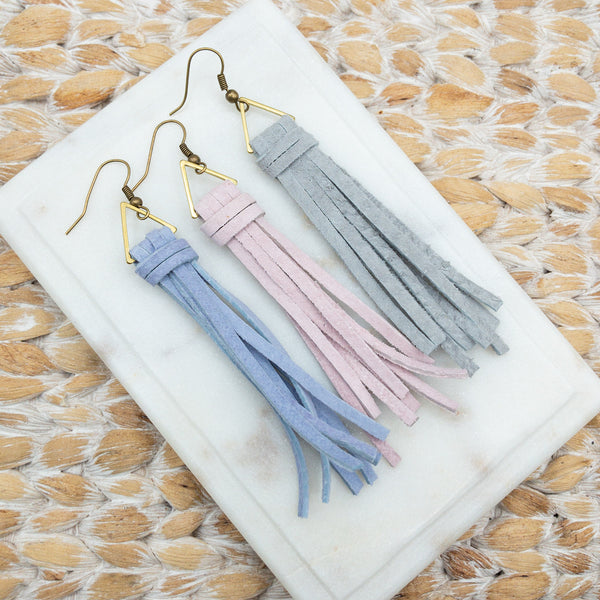 SUEDE TASSEL - PINK