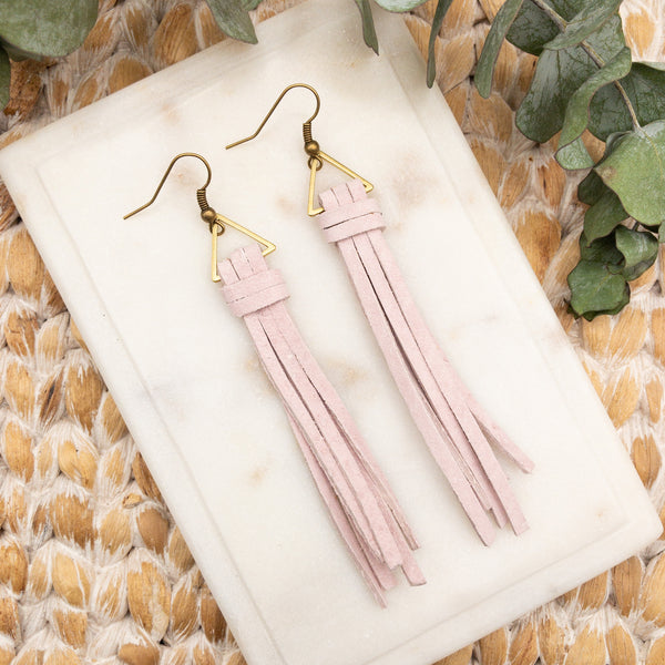 SUEDE TASSEL - PINK