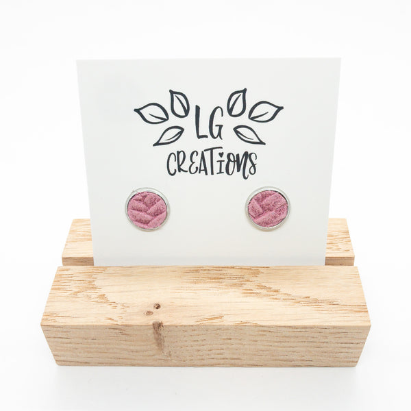LEATHER STUD | PINK