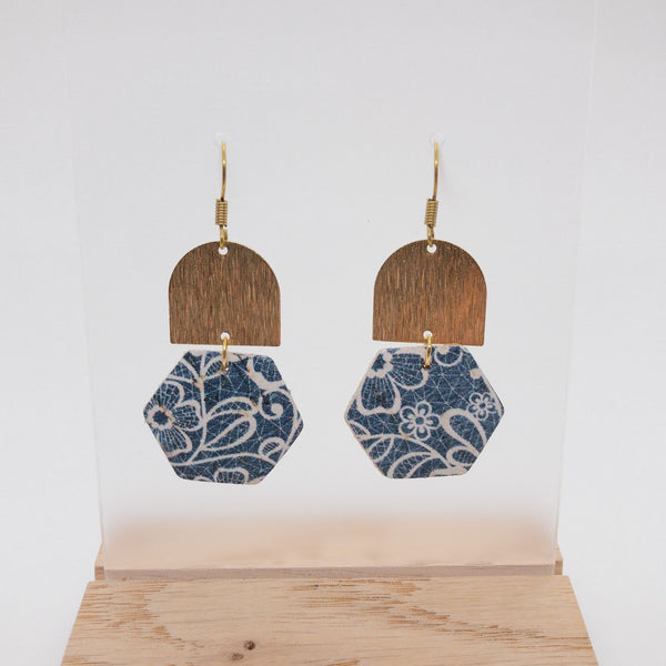 GEOMETRIC CORK EARRINGS | CHANTILLY LACE