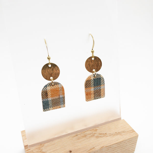 SMALL CORK EARRINGS | GRANDPA'S FLANNEL